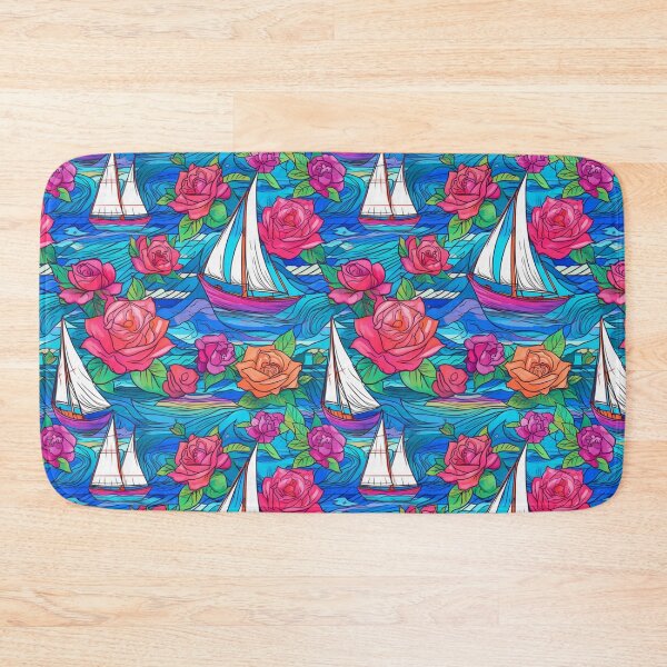 Item preview, Sailing boats pattern designed and sold by BloodRubyz.