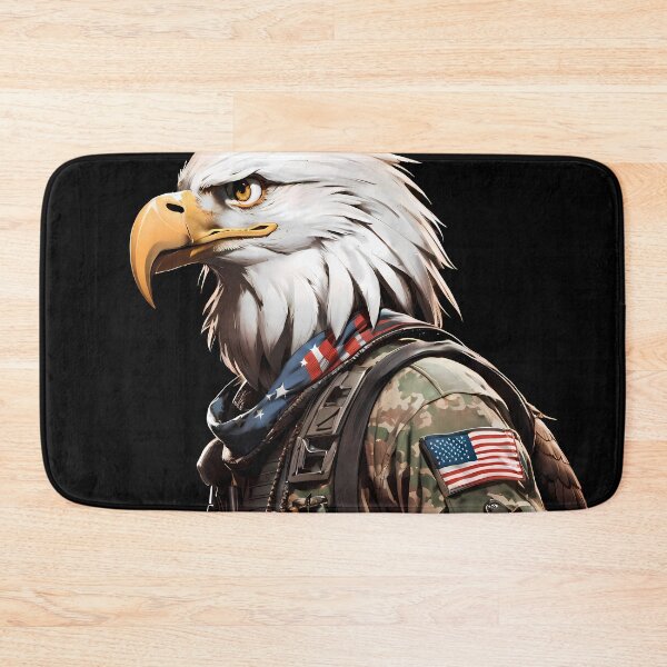 Item preview, Eagle Fighter Pilot 4th of July Memorial Day Tribute 8k designed and sold by Hazmat-AI7.