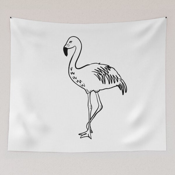 Item preview, Stick figure flamingo  - Welshdesigns designed and sold by welshdesigns.