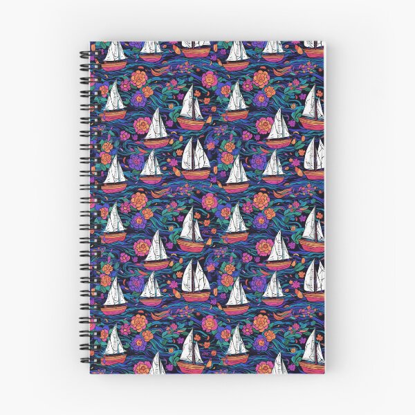 Item preview, Sailing boats pattern designed and sold by BloodRubyz.