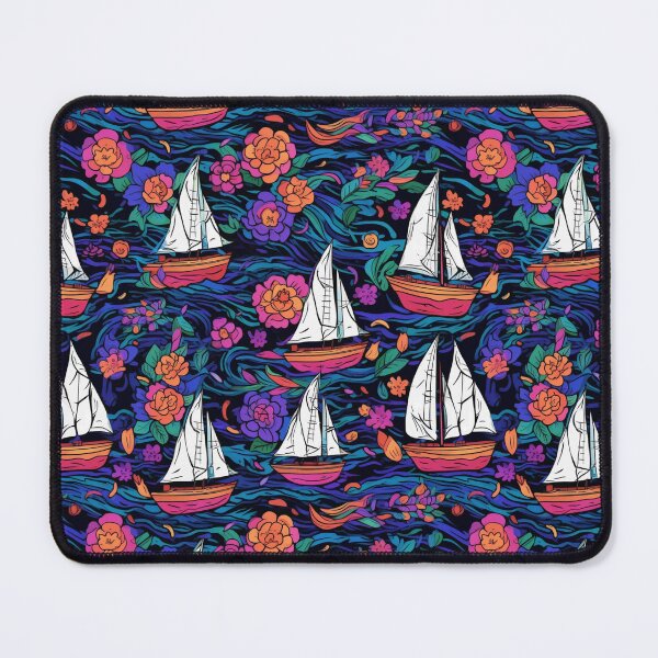 Item preview, Sailing boats pattern designed and sold by BloodRubyz.