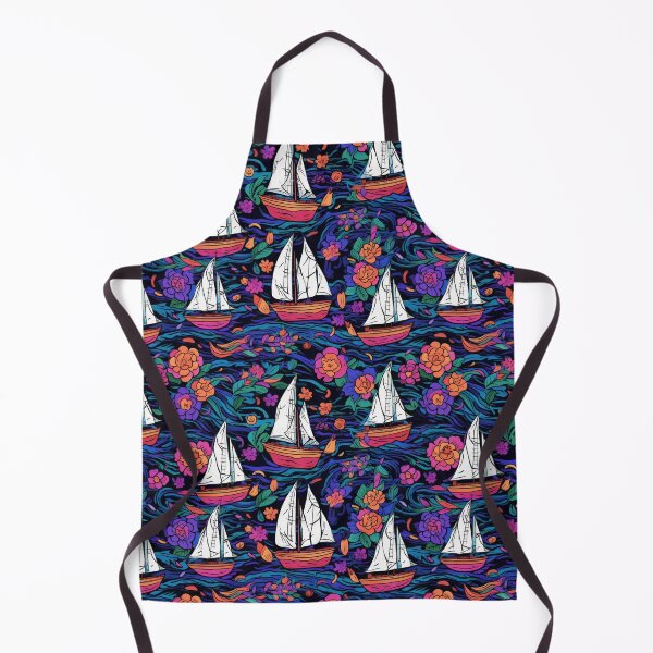 Item preview, Sailing boats pattern designed and sold by BloodRubyz.