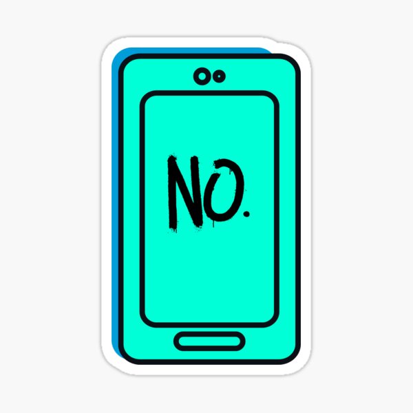 Artikel-Vorschau von Kein Telefon blau, designt und verkauft von 6 Ex Boyfriends.