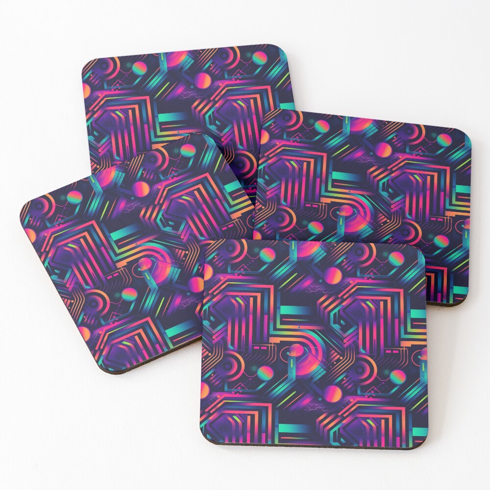 Item preview, Coasters (Set of 4) designed and sold by PixelPatchwork.