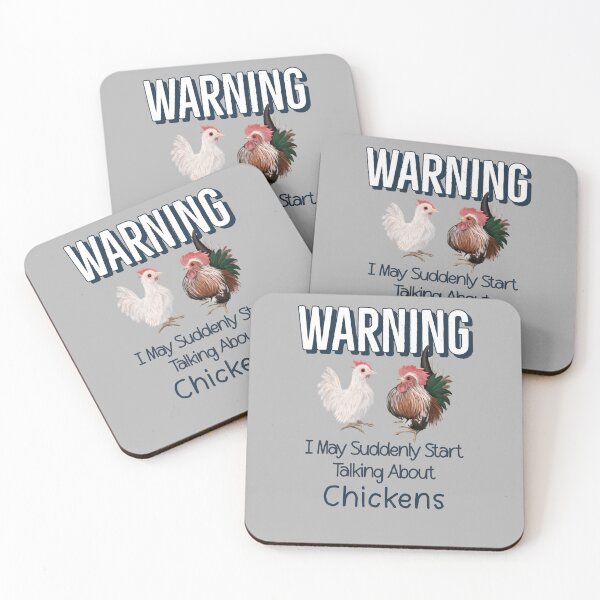 Item preview, Warning I May Suddenly Start Talking About Chickens For Serama Lovers designed and sold by Zurickdesigns.