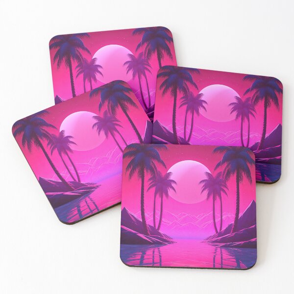 Item preview, Shimmering Heights: Synthwave Euphoria designed and sold by Mullet Monkey.