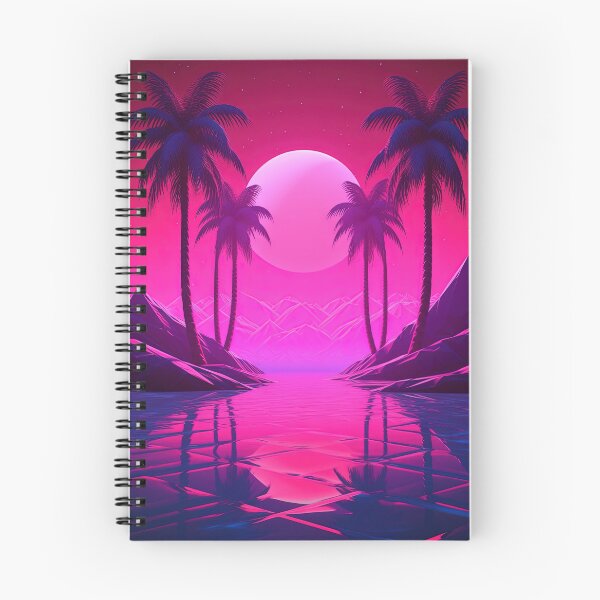 Item preview, Shimmering Heights: Synthwave Euphoria designed and sold by Mullet Monkey.
