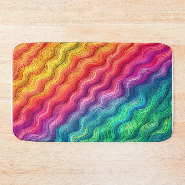 Item preview, Vibrant Spectrum Rainbow Waves Pride Colorful Design designed and sold by BaysparksMedia.