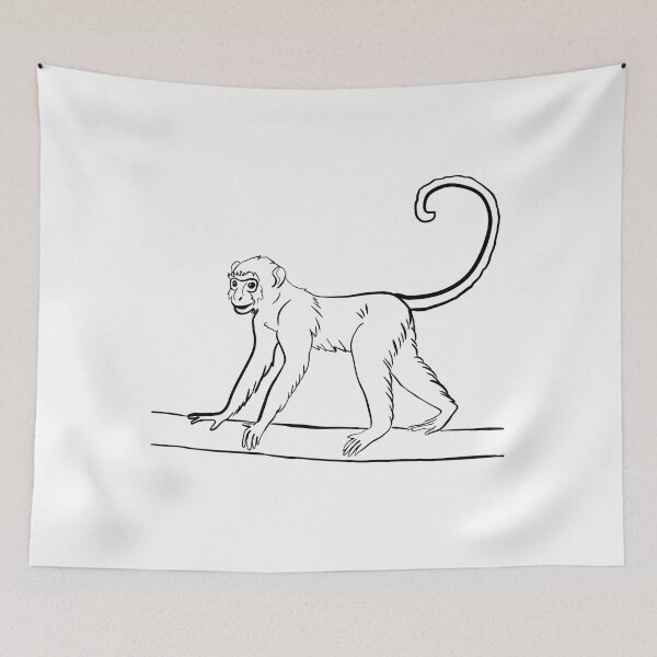 Item preview, Stick figure monkey - Welshdesigns designed and sold by welshdesigns.
