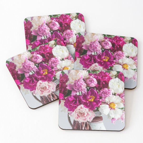 Item preview, Rustic Pitcher of peonies and mock orange designed and sold by AndreaBorden.