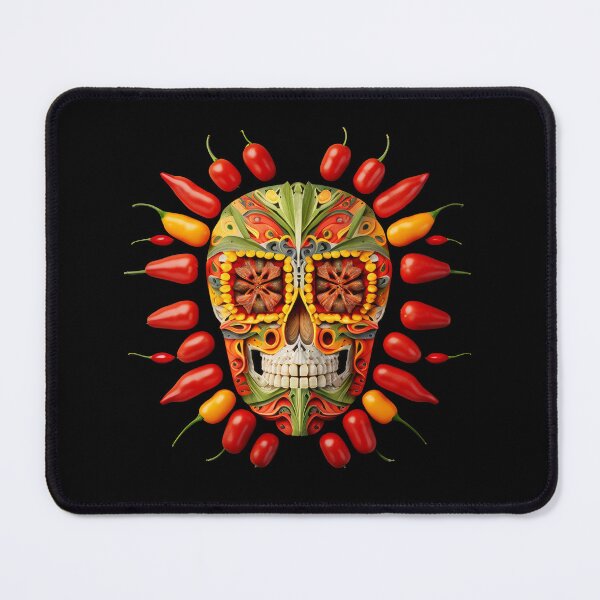 Item preview, Deluxe design made of embroidery skull textile Day of the Dead, Dia de los Muertos designed and sold by Tio-Tecun.