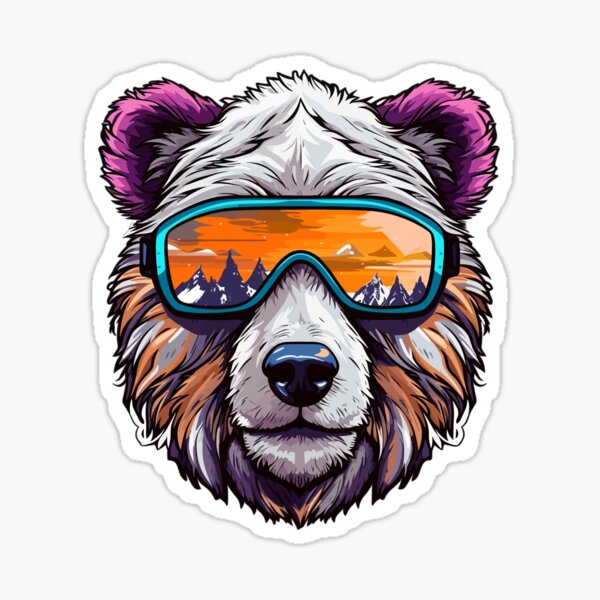 Item preview, Snowboarding bear designed and sold by dopaminelevels.