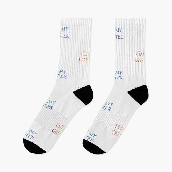 Item preview, I love my gay sister - LGBT Pride queer rainbow   designed and sold by Inspirationmotivation.