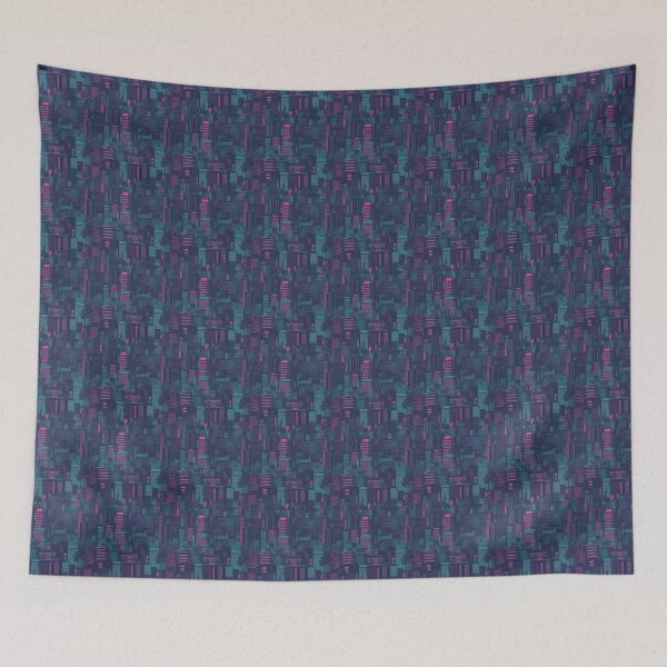 Item preview, Neon Nightscape designed and sold by PixelPatchwork.
