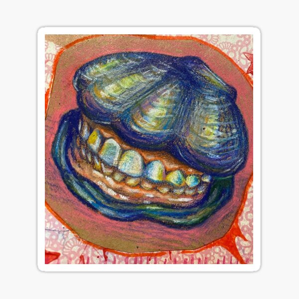 “Clam” Sticker for Sale by BEABABOOBIE0322 | Redbubble