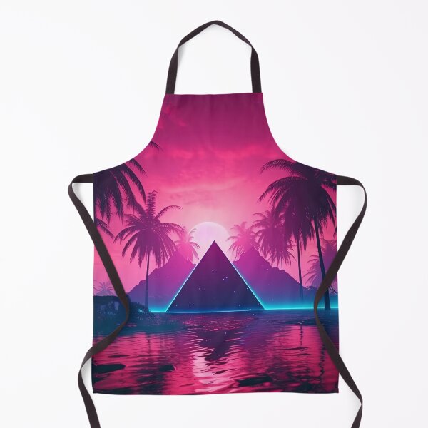 Item preview, Retro Utopia: Synthwave Bliss in the Cyber Oasis designed and sold by Mullet Monkey.