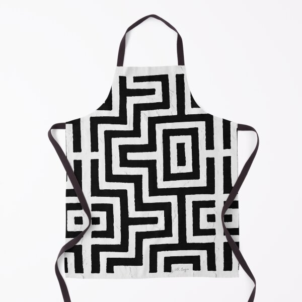 Item preview, Black And White Native American Pattern Maze Art designed and sold by Sharon Cummings Art.