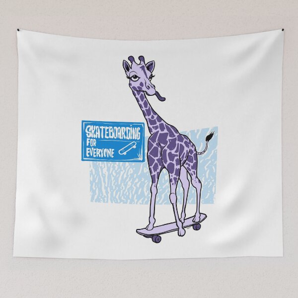 Item preview, Giraffe - Skateboarding for everyone designed and sold by motylanoga.