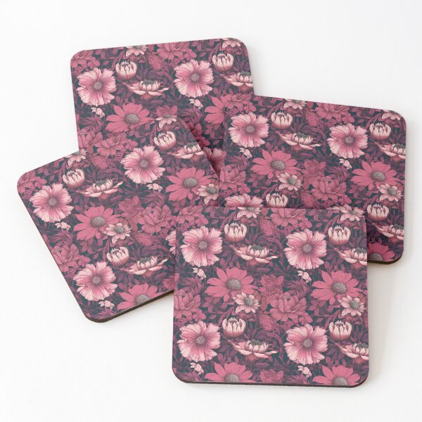 Item preview, Pink floral pattern  designed and sold by florallover444.