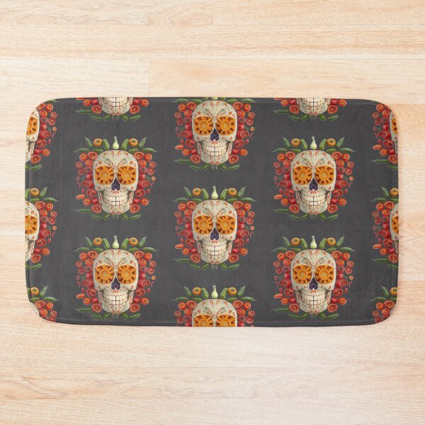 Item preview, Deluxe design made of embroidery skull textile Day of the Dead, Dia de los Muertos designed and sold by Tio-Tecun.