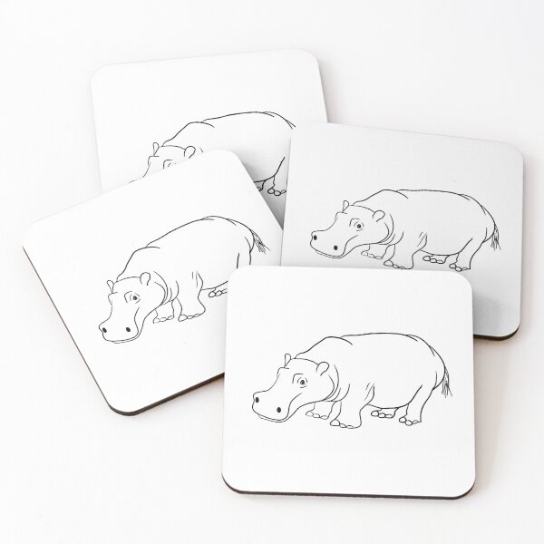 Item preview, Stick figure hippopotamus  - Welshdesigns designed and sold by welshdesigns.