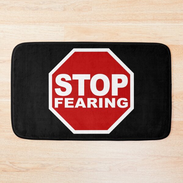 Item preview, Stop Fearing (Don't Try To Be Perfect • Stop Road Sign • Cool Funny Viral Quote) designed and sold by SassyClassyMe.