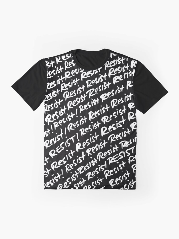 Alternate view of Resist - W&B Graphic T-Shirt