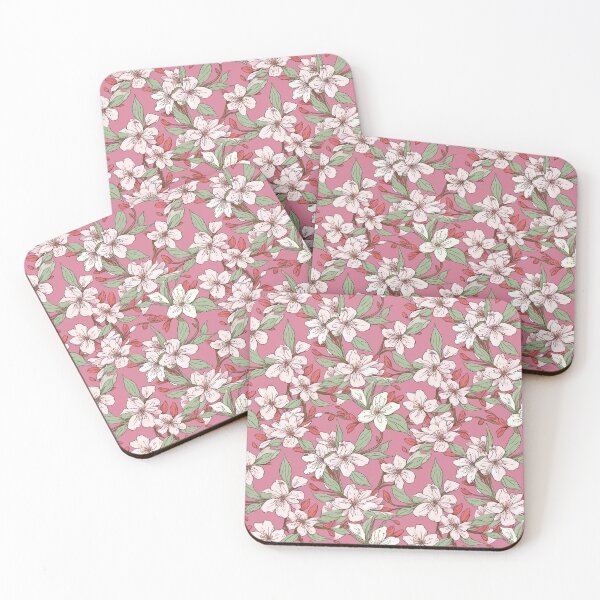Item preview, Pink floral pattern  designed and sold by florallover444.