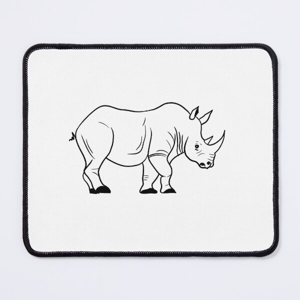 Item preview, Stick figure rhinoceros  - Welshdesigns designed and sold by welshdesigns.