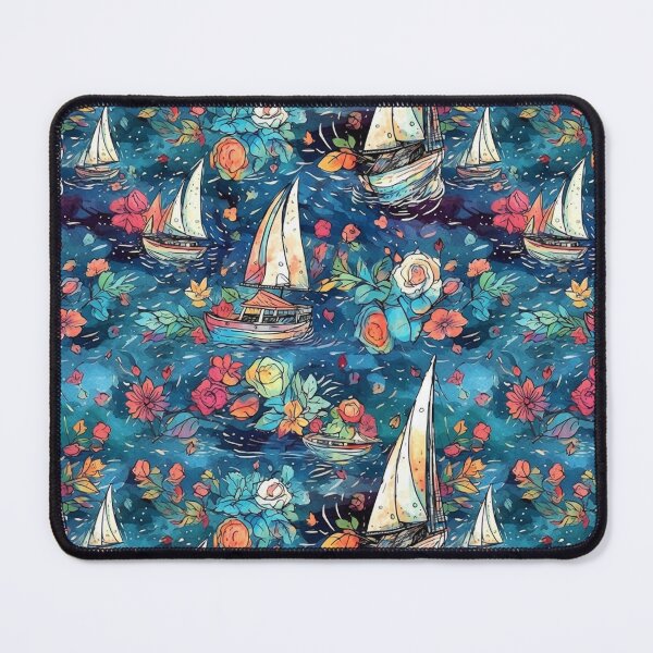 Item preview, Sailing boats pattern designed and sold by BloodRubyz.