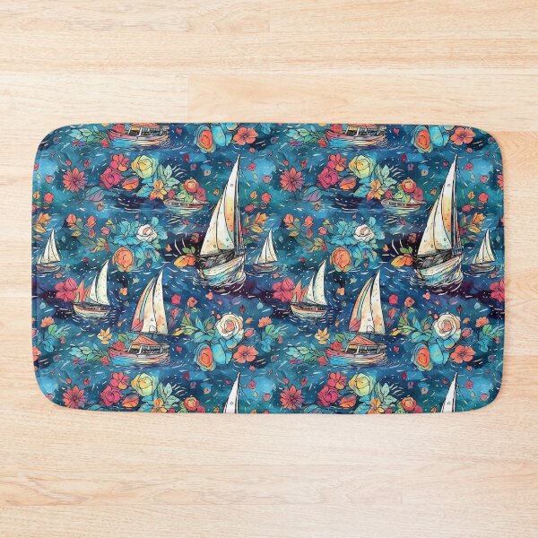 Item preview, Sailing boats pattern designed and sold by BloodRubyz.
