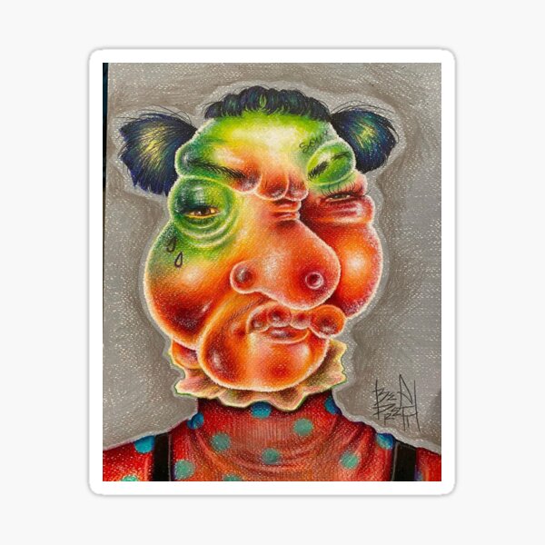 Gummy portrait Sticker