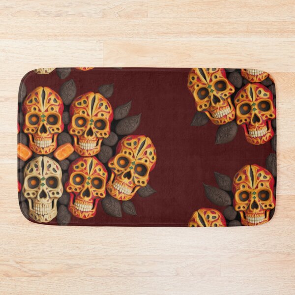 Item preview, Deluxe design made of embroidery skull textile Day of the Dead, Dia de los Muertos designed and sold by Tio-Tecun.