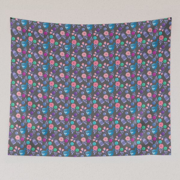 Item preview, Pastel Floral pharmacy pattern  designed and sold by KCAbdelnour.