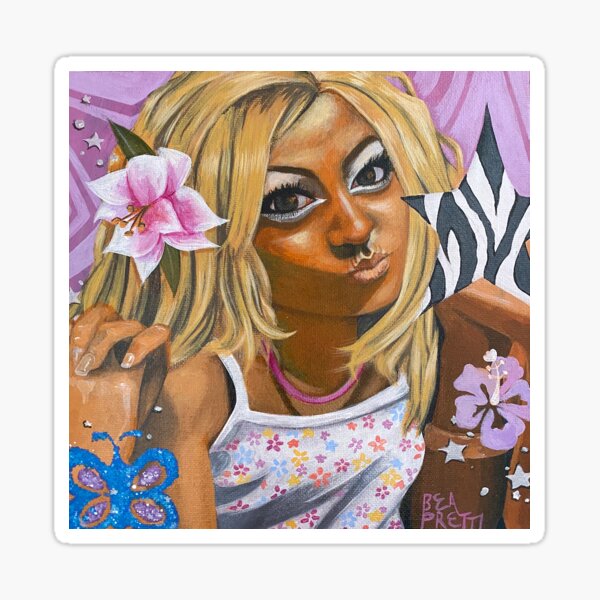 Y2k coconut girl Sticker