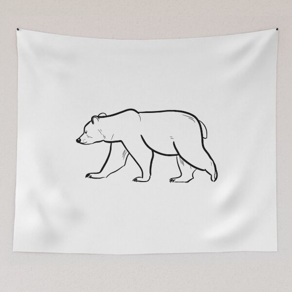 Item preview, Stick figure bear - Welshdesigns designed and sold by welshdesigns.