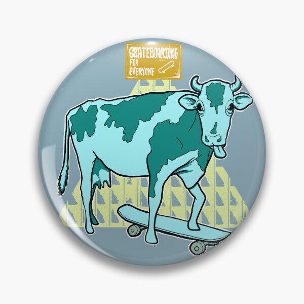 Item preview, Cow Skateboarding perfect gift designed and sold by motylanoga.