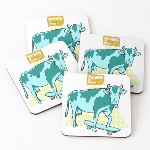 Item preview, Cow Skateboarding perfect gift designed and sold by motylanoga.