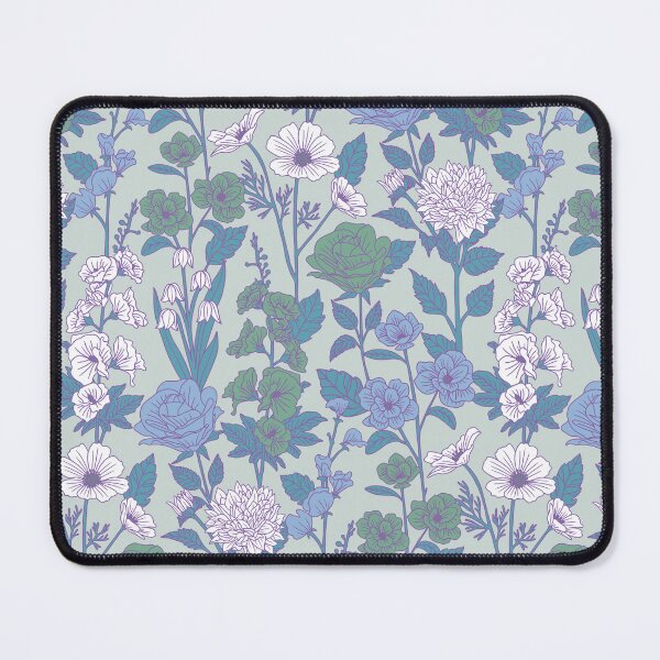 Item preview, Cornflower  Blue & Teal Floral designed and sold by somecallmebeth.