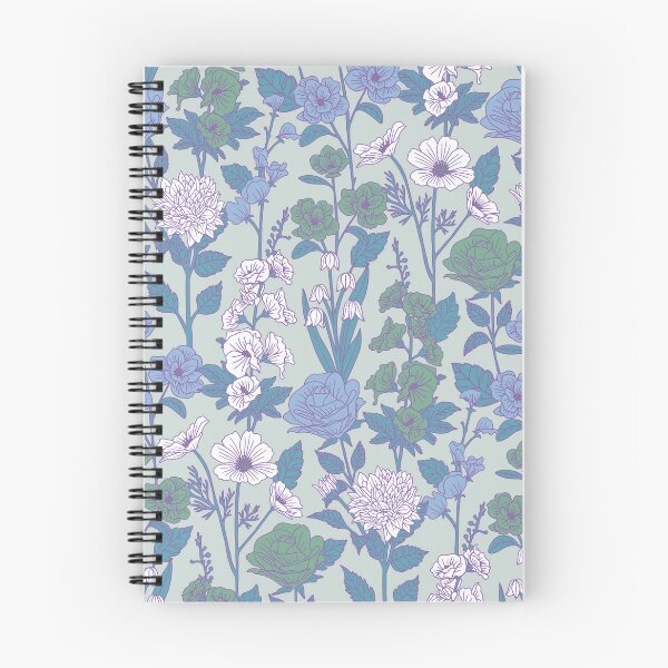 Item preview, Cornflower  Blue & Teal Floral designed and sold by somecallmebeth.