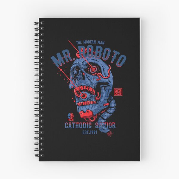 Item preview, Mr. Roboto Cyberpunk Sci-Fi Skull designed and sold by tokebi-skulls.