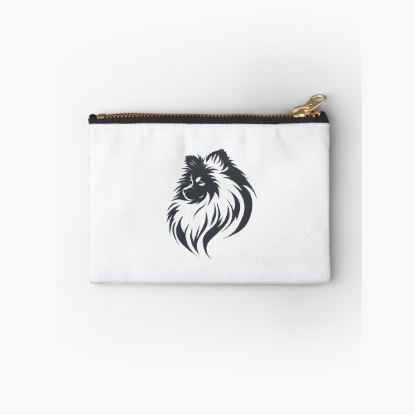 Item preview, Hairy Keeshond Dog Logo in Stylized Art - Dog Face Logo designed and sold by Woof-n-Wear.