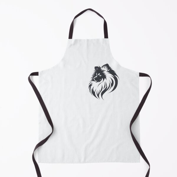Item preview, Hairy Keeshond Dog Logo in Stylized Art - Dog Face Logo designed and sold by Woof-n-Wear.