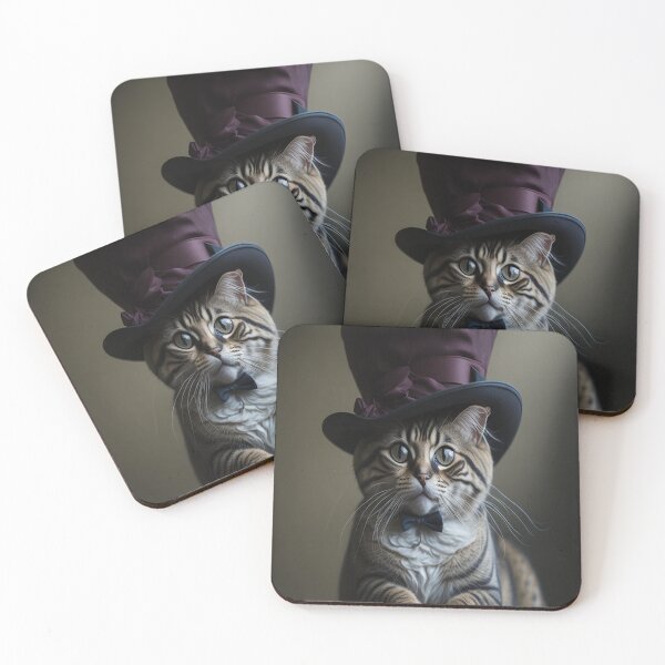 Item preview, A Kitty with a Hat and Bow-tie designed and sold by artwealllove.