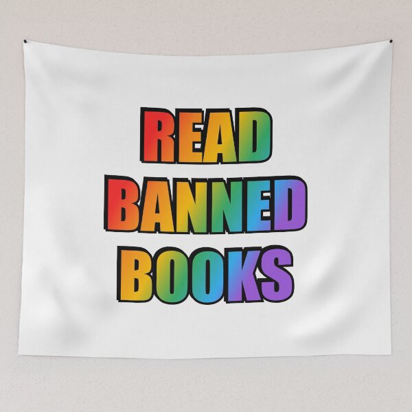 Item preview, Read banned books gay rainbow designed and sold by Inspirationmotivation.
