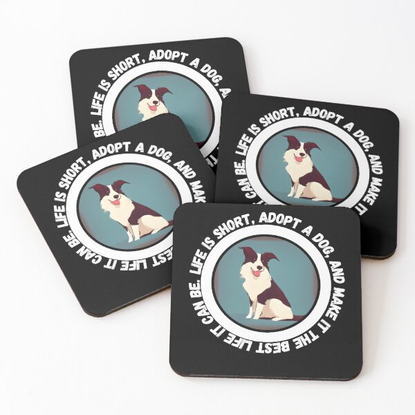 Item preview, Border Collie Life is Short - Adopt and Make it the Best with this Ai Generated Image designed and sold by Mechanical-Artt.