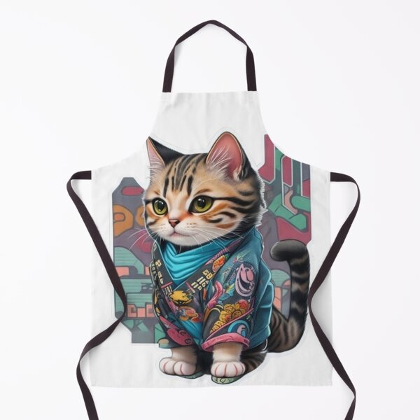 Item preview, Adorable kimono-clad cat radiating stylish charm stickers and more. designed and sold by mefirefire.