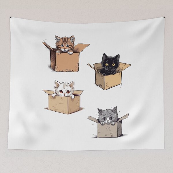 Item preview, National Adopt A Cat Month - Cat Lover Sticker Pack designed and sold by InsomniaSticker.