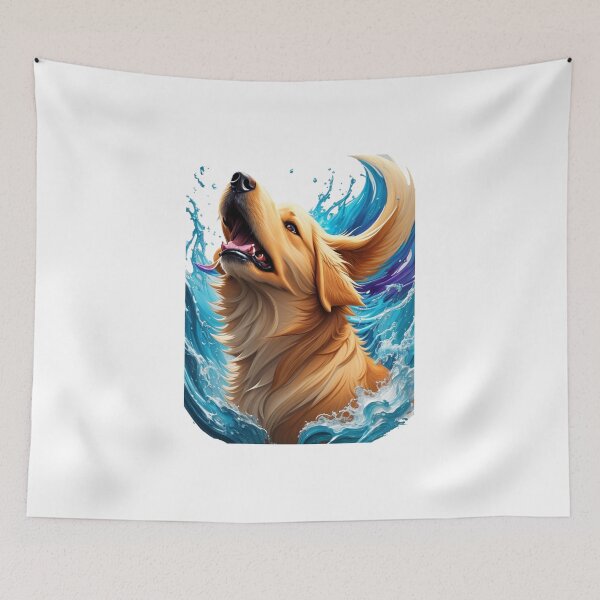 Item preview, Golden Retriever Puppy in Aquacolor designed and sold by Constantine7621.