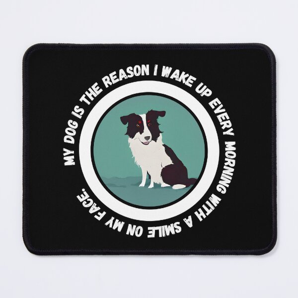 Item preview, Border Collie - Wake up with a Smile on Your Face Thanks to Your Furry Friend - Ai Generated Image designed and sold by Mechanical-Artt.